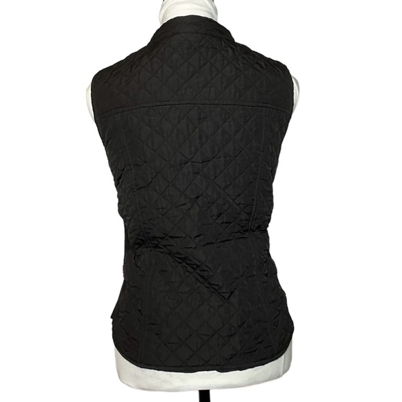 New Directions Woman’s Size Small Black Quilted Vest: Pre-loved - Picture 2 of 7